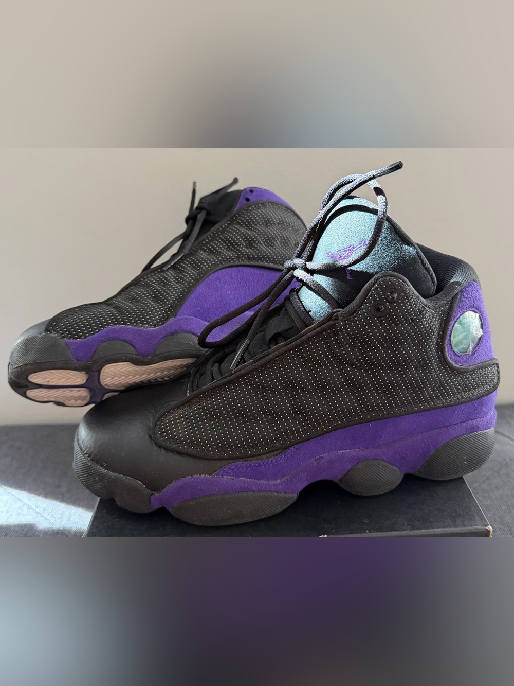 Big Kids Air Jordan 13 Retro Size 6Y Court Purple
